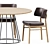 Stylish Illa Table and Marlen Chair 3D model small image 5