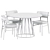 Stylish Illa Table and Marlen Chair 3D model small image 6