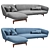 Benedict Sectional Sofa: Deluxe Comfort and Style 3D model small image 3