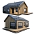 Stylish Barnhouse with Panoramic Terrace 3D model small image 1