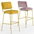 Contemporary Sixty Barchair - Connubia Calligaris 3D model small image 2