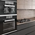 Modern Wood and Black Kitchen 3D model small image 4