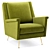 Carlo Mid-Century Chair: Stylish and Functional 3D model small image 1