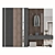 Elegant Hallway Storage Solution 3D model small image 1