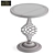 Mexican Style Table: 70x70x76 cm 3D model small image 6