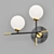 Elegant Gold Galant Sconce 3D model small image 4