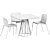 Sleek Illa Table & Rama Chair 3D model small image 5