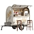 Vintage Food Truck Coffee 2 3D model small image 5
