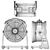 Powerful 1/3 HP Industrial Air Mover 3D model small image 6