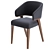 Modern Accent Chair Accento 3D model small image 1