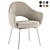 Elegant Saarinen Armchair in Knoll Boucle 3D model small image 1