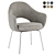 Elegant Saarinen Armchair in Knoll Boucle 3D model small image 2