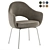 Elegant Saarinen Armchair in Knoll Boucle 3D model small image 3