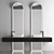 Sleek Bathroom Vanity Set | L: 2200mm 3D model small image 2