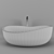 Stylish Oval Stone Resin Vessel 3D model small image 3