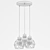 Modern Triple Pendant Lamp with Nickel Finish 3D model small image 4