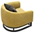 Elegant Heston Tub Chair 3D model small image 4