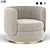 Modern Comfort: Davy Armchair 3D model small image 1