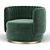 Modern Comfort: Davy Armchair 3D model small image 3