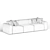 Modern Riff Sofa: Versatile Elegance 3D model small image 3