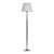 Modern Textile Shade Floor Lamp 3D model small image 2