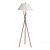 3-Upright Floor Lamp with Textile Shade 3D model small image 1