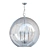 Elegant Clear Glass Chandelier 3D model small image 3