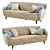 Sleek Scandi Sofa: Eichholtz Svante 3D model small image 4