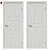 Elegant Classic Door Set 3D model small image 1