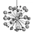 Modern Art Deco Chandelier 3D model small image 2