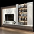 Modern TV Stand Set 212 3D model small image 3