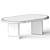 Elegant Oval Coffee Table: Lulu & Georgia Marin 3D model small image 3