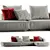 Zanotta Pianoalto Vol2: Modern Square Mesh Sofa 3D model small image 2