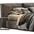 Ditre Italia Flann Bed: Sleek & Stylish Comfort 3D model small image 3