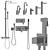 Elegant Paffoni Elle Collection: Complete Bathroom Set 3D model small image 1