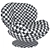 Sleek Khaki Scoop Chairs 3D model small image 5