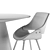 Modern Kiss Chair and Stylish Gary Table 3D model small image 4