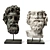 Mythical Metal Sculptures: Asclepios & Greek General 3D model small image 1