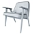 Retro Comfort: Armchair 366 Concept 3D model small image 4