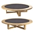 Siena Teak Low Table: Weatherproof Elegance 3D model small image 1