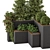 Outdoor Garden Set: Bush & Tree - Model 182 3D model small image 3