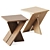 Artisanal Sitio Table: Handcrafted Elegance 3D model small image 1