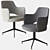 Modern Colette Office Chair by Baxter 3D model small image 3
