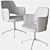 Modern Colette Office Chair by Baxter 3D model small image 4