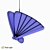 Gold Butterfly Pendant Light 3D model small image 4