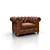 Luxury Divanica Armchair: Russian Premium Quality 3D model small image 1