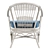 Bermuda Rattan Game Chair: Stylish and Comfortable 3D model small image 4