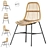 Light Brown Rattan Dining Chair 3D model small image 1