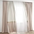 Elegant Wind Blowing Curtain 3D model small image 1