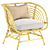 Natural Rattan Armchair: IKEA BUSKBO 3D model small image 1